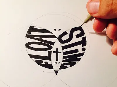 Float & Sting bee butterfly handlettering mohammed ali sketching