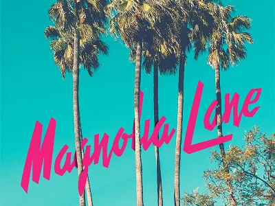 Magnolia Lane script tropical