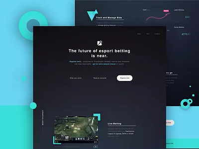 Thunderpick - Landing Page animation dark ui esports game gamifaction league of legends lol ux ux in motion