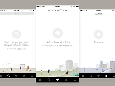 Empty State app empty state gui illustration projects ui