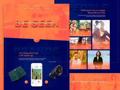 Aloha! 3d girls influencers orange photos photoshop product