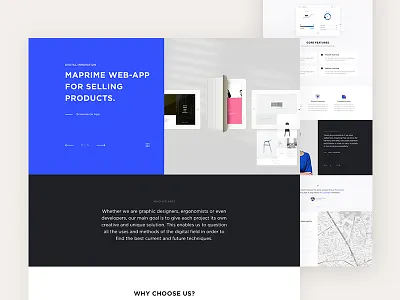 App Landing Page app blue colorful cta featured header inspiration landing page template ui visual design website