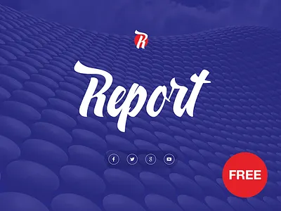 Free Keynote template: Report blue business download free freebies key keynote marketing presentation report startup template