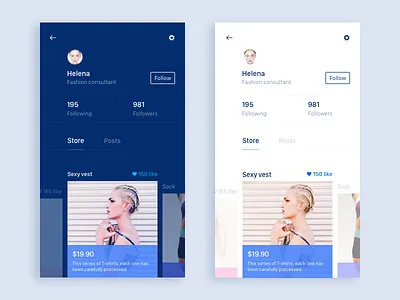 Store app,shopping ios posts sketch store ui