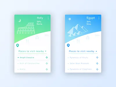Travel App android app app design egypt icons illustration ios italy line icon mobile tour travel