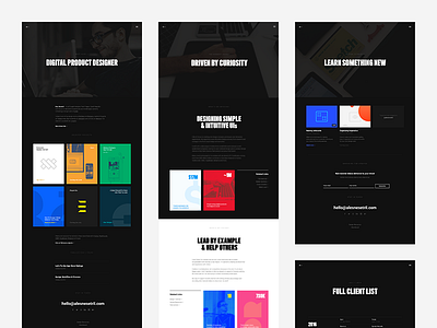 Portfolio Update - June 2016 ales blocks centered layout dark design tutorials grid minimal nesetril personal site portfolio semplice