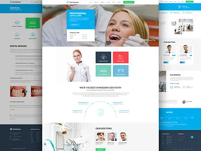 Dental wordpress theme design dental theme dental website hospital website wordpress theme