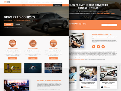 Virtual Drive app blog drive layout navigation shop site ui ux vehicle vintage website