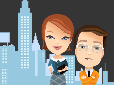 Students 2d art design graphic illustration people students vector web