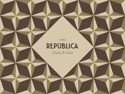 Porto República Hostel & Suites brand hostel logo pattern porto suites tiles