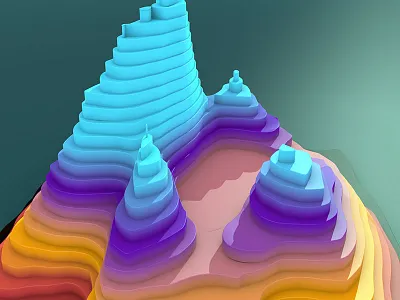 Quick Topogrpahy 02 ambient occlusion c4d cinema 4d gradient shadows topography