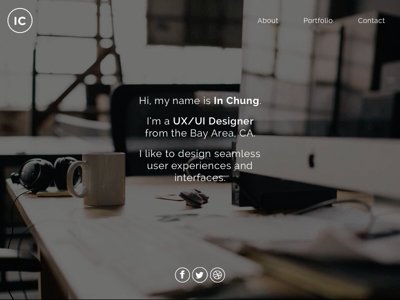 DailyUI - #053 - Header Navigation 053 dailyui header navigation social media icons