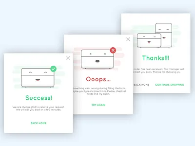 Flash Messages design dnipro error flash malachite mobile modal popup team ui ux web