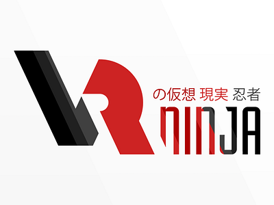 VRNinja Logo flat game gaming logo simplistic