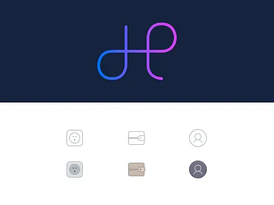 Icon & Brand Mark 1x 2x brand design icon design logo retina icons services ui users ux wallet