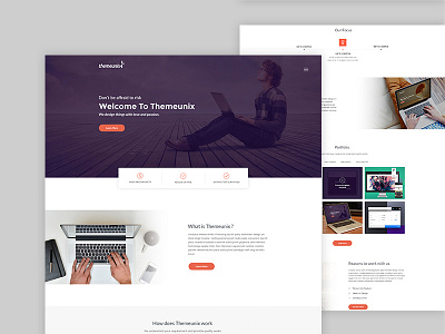 Themeunix Agency Template agency creative design mockup psd template ui uiux ux website