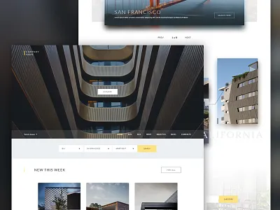 Real Estate Website housing minimalist real estate simple ui ui ux web design website