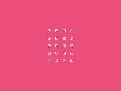 Creative Day Icons 20px freebie glyphs icon icon set icons iconset line icons mini icons outlines ui icons