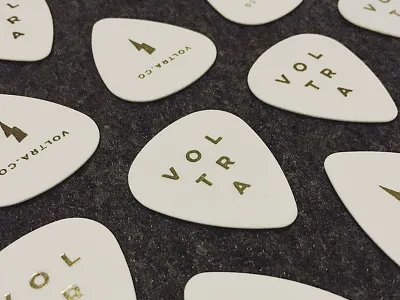 Voltra Picks foil gold guitar picks voltra