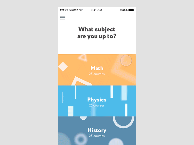 App Animation animation app cards flat gif principle ui