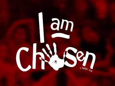#IamChosen apparel branding church logo shirt typography