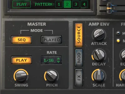 Heavyocity Grid II audio design drum electronic grid2 gui instrument machine music software synth voger