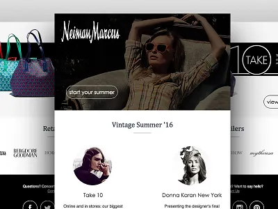 email template black white design email html modern responsive