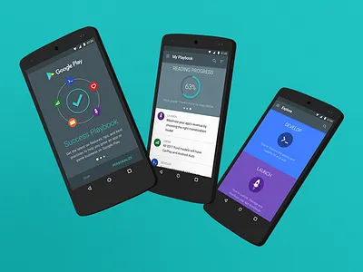 Google Playbook – Android App android animation app developer google material design motion personalization playbook reading ribot