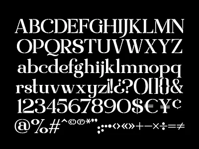 Carne Stencil branding font glyphs lettering modernist serif stencil type typeface typography