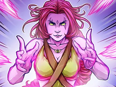 Blink art artwork bandofdoodlers blink color digital gameofthrones illustration singapore sketch xmen