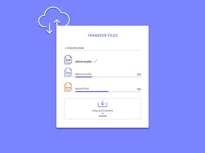 Transfer Files, new colors files form transfer files ui upload