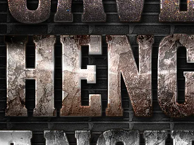 Extreme Stone Layer Styles Volume 8 decayed destroyed eroded extreme high resolution pattern photoshop layer styles stone textures urban