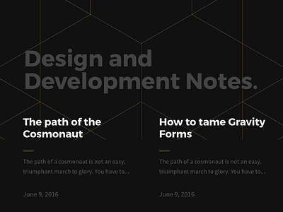 Article List Layout Final-ish blog interface layout ui webdesign