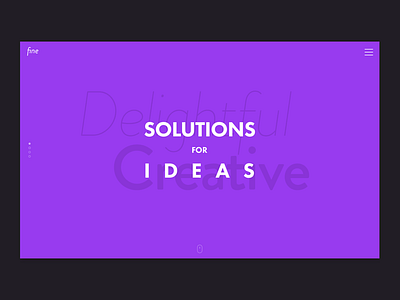 Welcome Screen creative site studio typography ui ux website wordpress