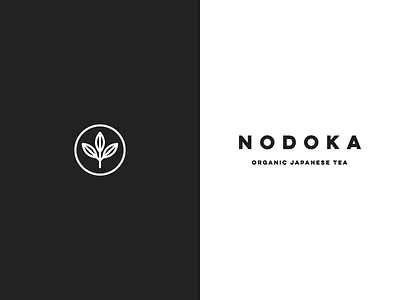 Nodoka - Logo illustration japan nodoka organic japanese tea tea tea leaves