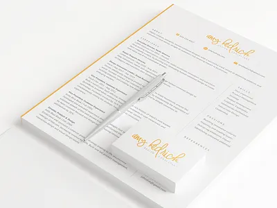 AH Consulting Personal Brand business cards design graphic resume website