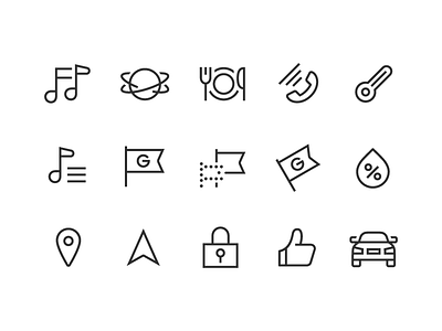 Car Navigation Icons car car navigation car navigation icons icon icon set line icon pictgram