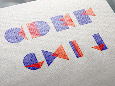 Typography alphabet font type typography
