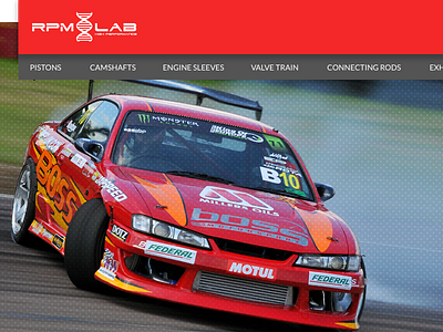 RPM LAB cars ecommerce red rpm rpm lab