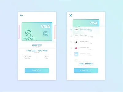 Daily Ui #03 Credit Card Checkout card credit card checkout daily ui visa