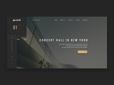 go.arch architecture bureau black version architect flat interior webdesign