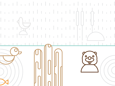 River Cleanup Poster ( 2 of 6 ) animal beaver bird cleanup duck environment fish grass green river tree water