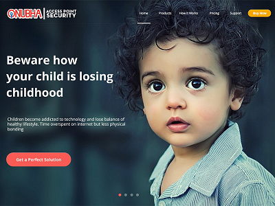 Landing Page Hero section concept flat header hero landing ui