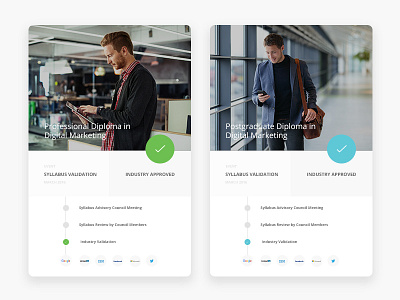 E-Learning Cards cards dailyui e learning ui ux web website