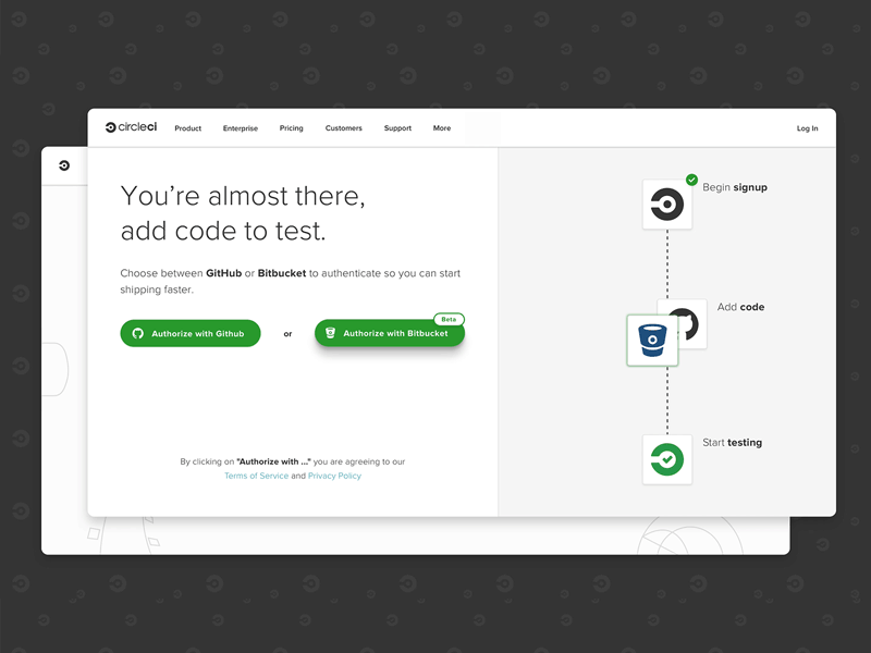 Signup Page — Framer Prototype auth beta bitbucket circleci code dev framer framerjs github prototype signup test