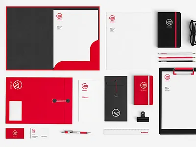 MovMobile branding graphic design identity logo stationery