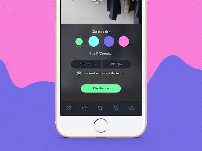 Day #23 - E-commerce app app blur colorful e commerce finland form helsinki ios ui
