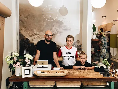 Opening Day branding hand lettering identity logo neve and hawk painting retail sign painting