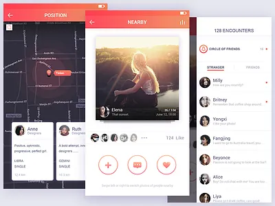 Find People Nearby app data icon illustration ios iphone ui