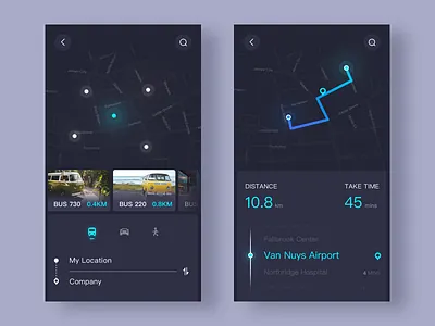 Day011-Map bus map navigation ui ux